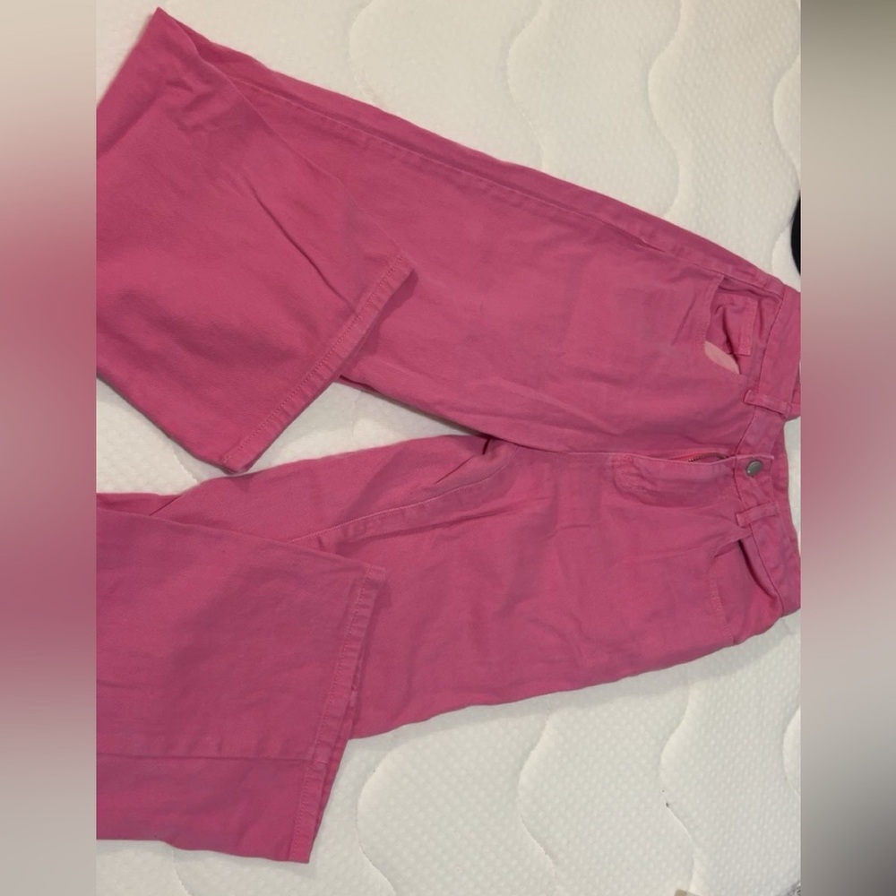 Vibrant Pink Wide-Leg Pants